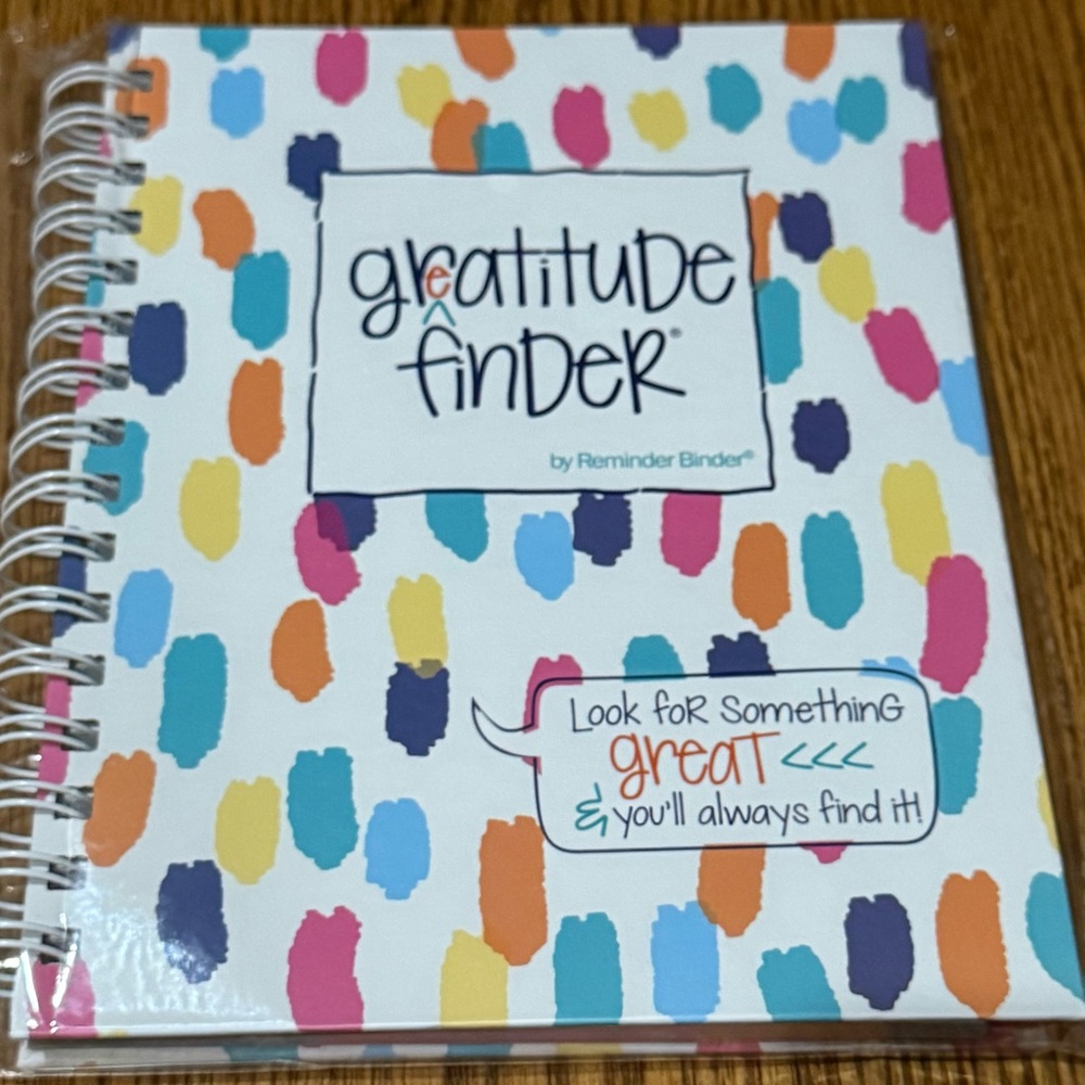 🔥 NEW Reminder Binder Gratitude Finder Journal Planner Spiral Notebook: Splash